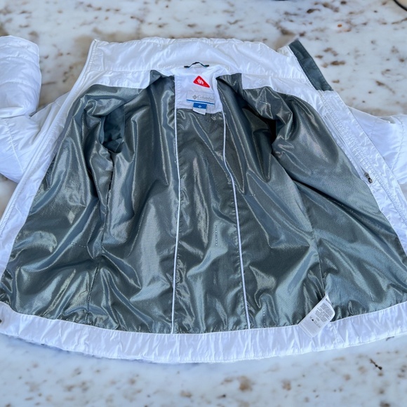 Columbia Mighty Lite III Insulated Windowpane White Jacket Women's Size Small - Picture 6 of 13